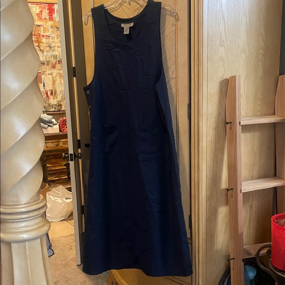 Directives navy blue lyocell maxi dress size medium
